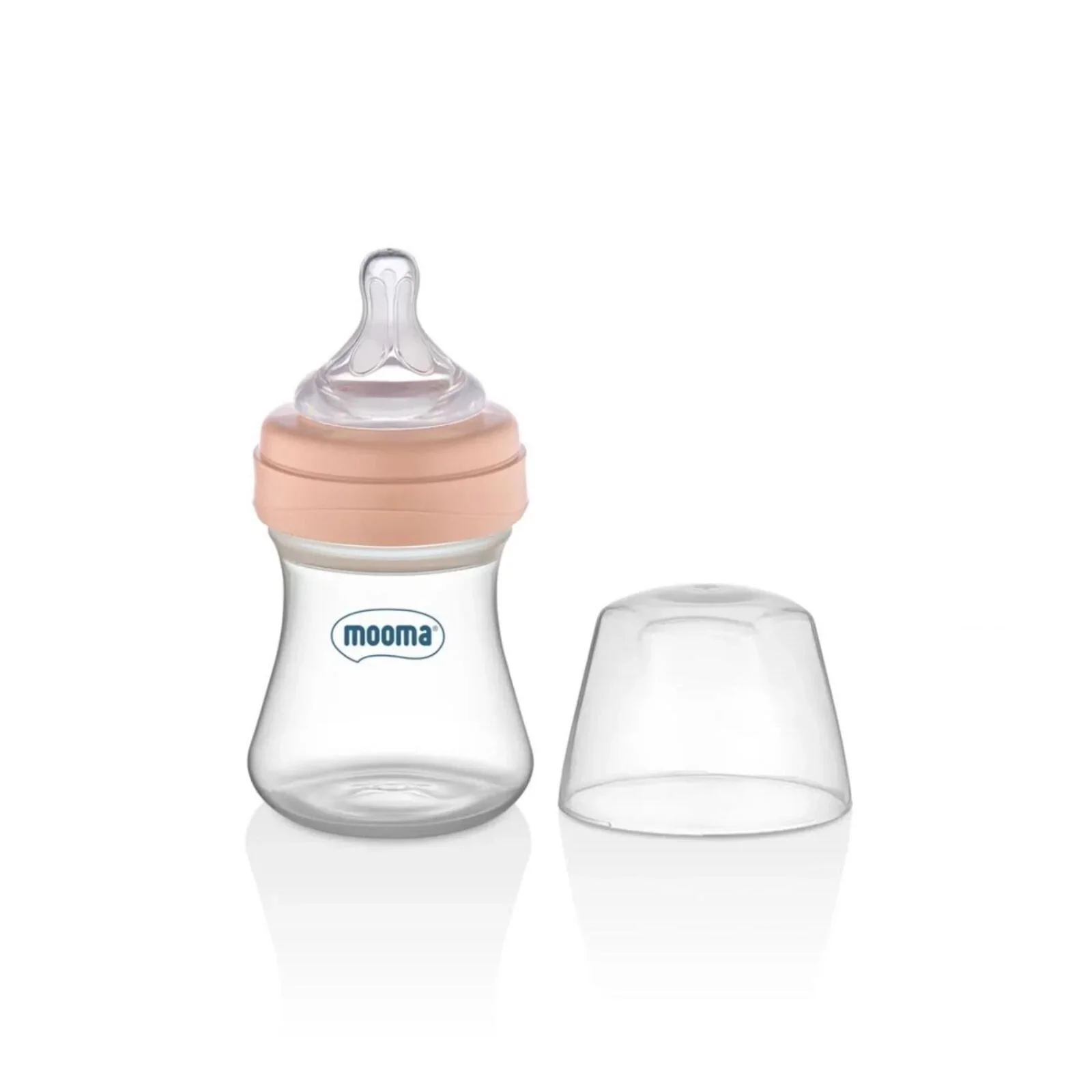 Mooma Kindy Bottle Slow Flow 0-6 months 150ml - Old Rose - Image 2
