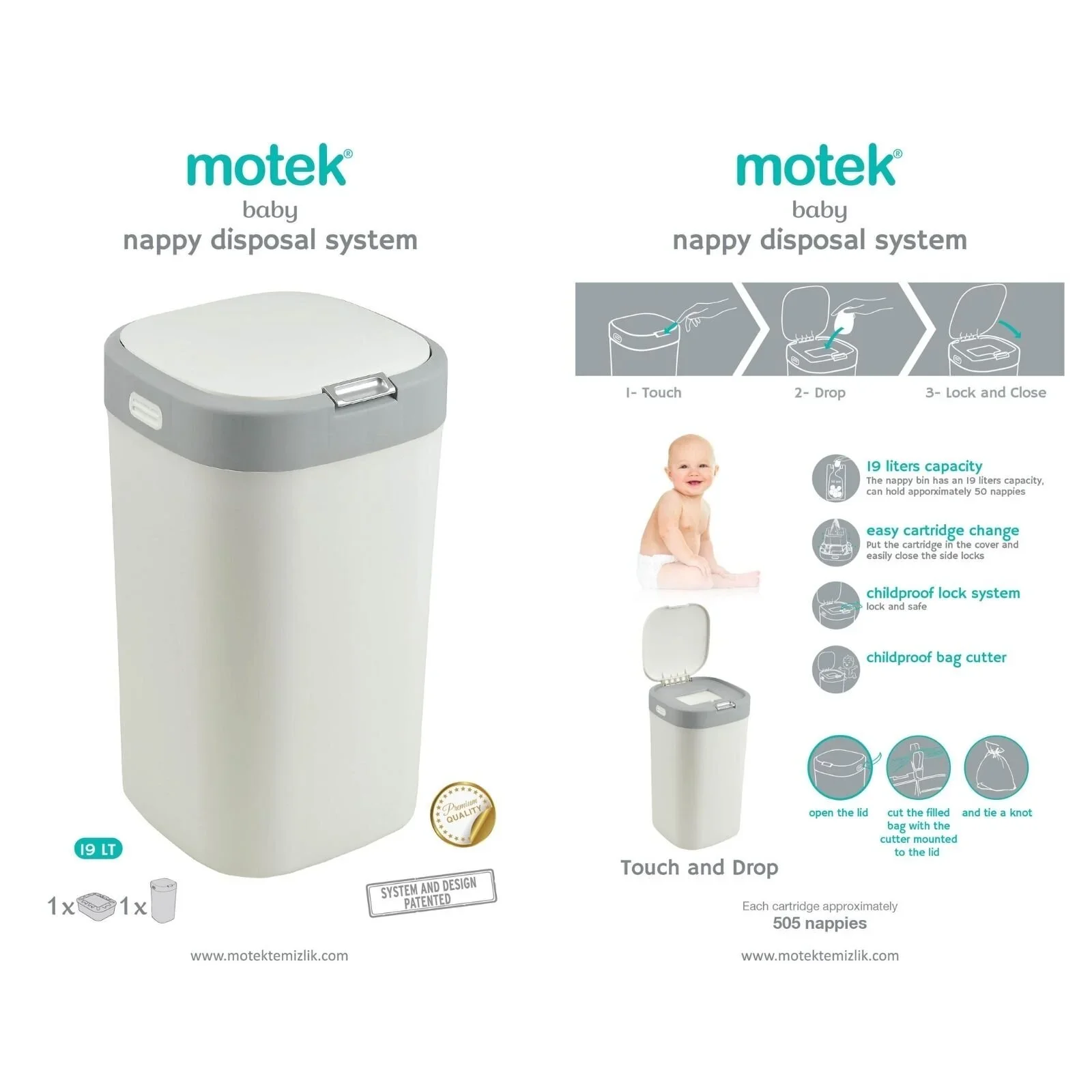 Motek Nappy Bin - Image 7