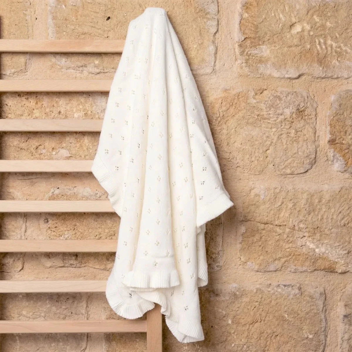 Mothercare Girls Blanket - Ecru - Image 2