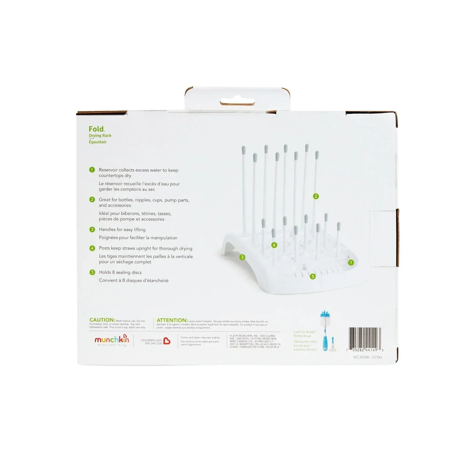Munchkin Fold Deluxe Bottle Drying Rack - Image 7
