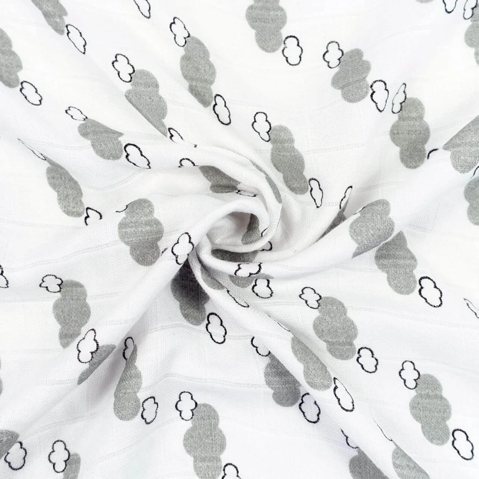 MuslinZ Bamboo/Organic Cotton Muslin Set - Grey Cloud - Image 2