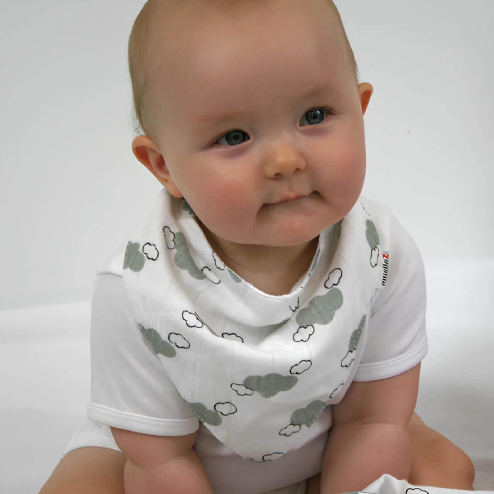 MuslinZ Bamboo/Organic Cotton Muslin Set - Grey Cloud - Image 6