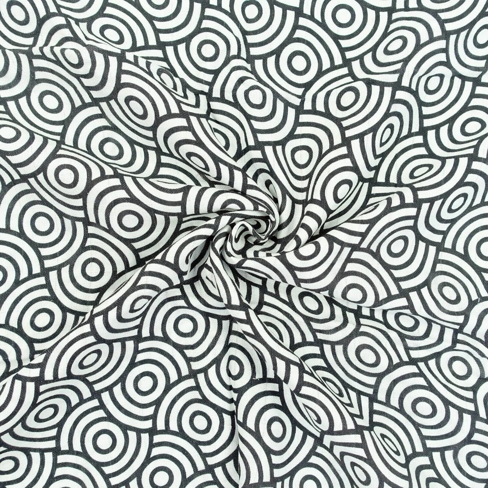 MuslinZ Bamboo/Organic Cotton Muslin Swaddle 120x120cm - Black Swirl - Image 4