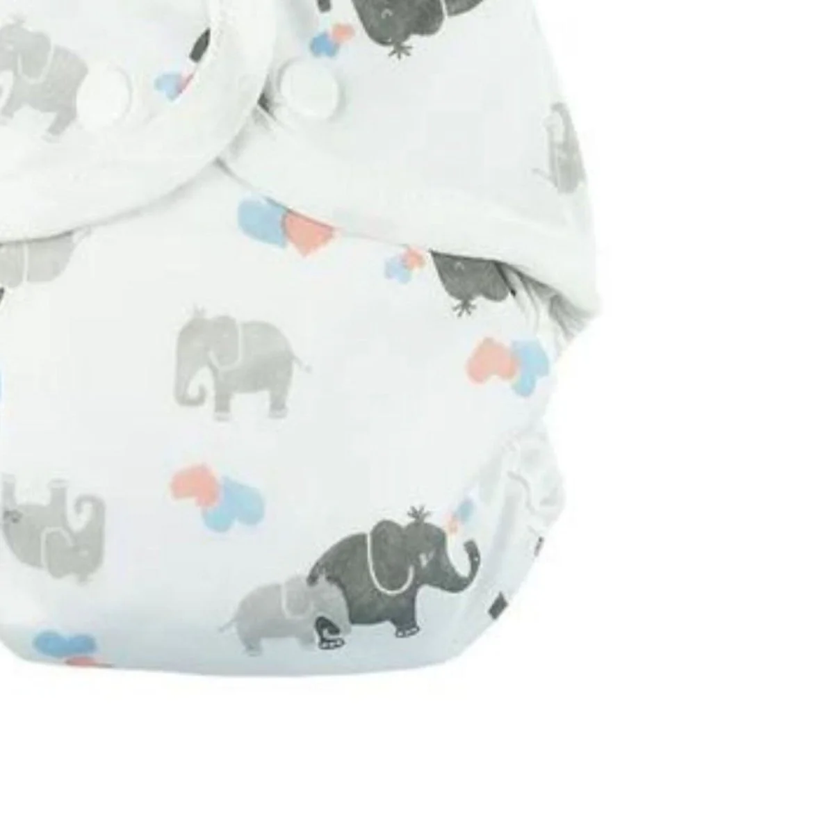 MuslinZ Washable Nappy Wrap - Elephant - Image 3