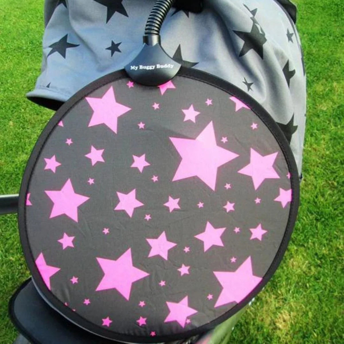 My Buggy Buddy - Buggy Sunshade Standard - Pink Star - Image 2