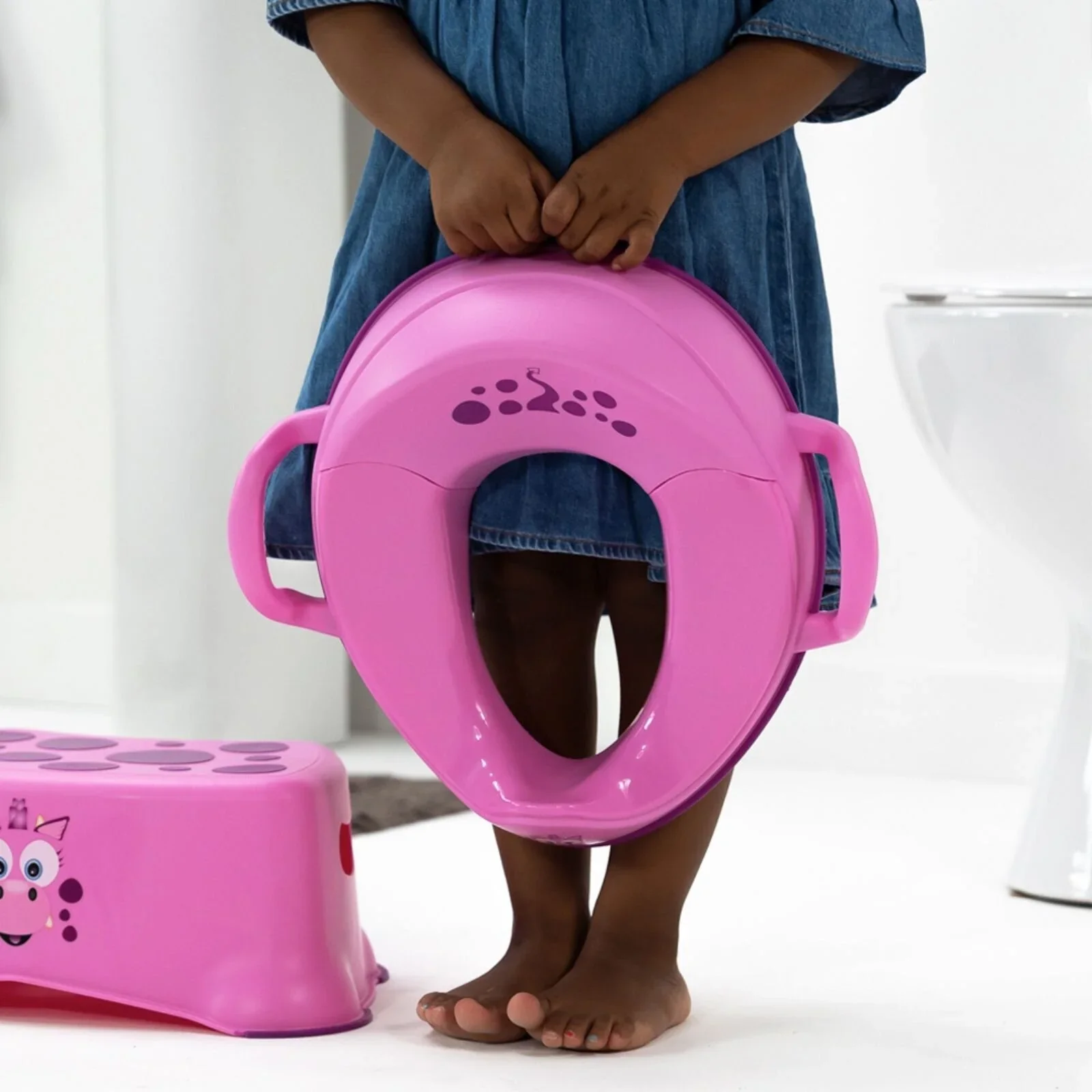 My Carry Potty - My Little Trainer Seat - Pink Dragon - Image 4