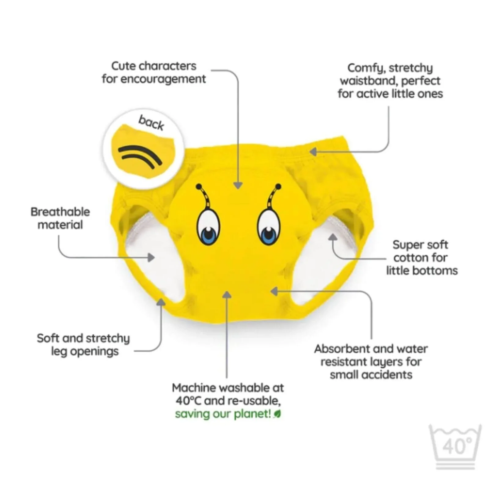 My Carry Potty My Little Training Pants - Bumble Bee - Image 5