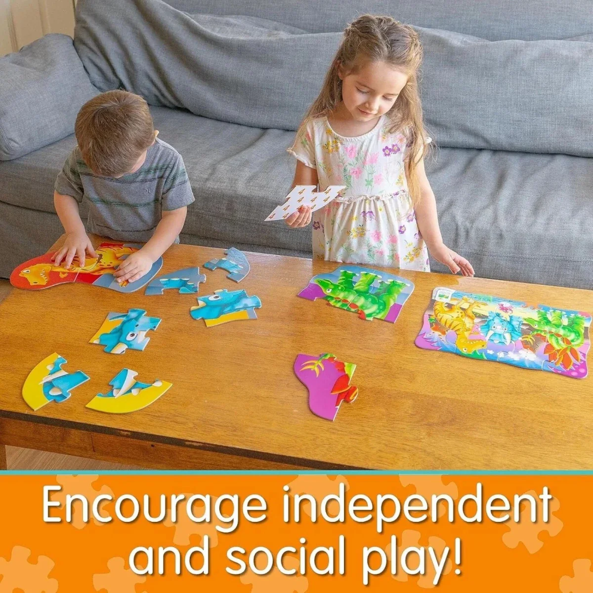My First Puzzle Sets 4-in-1 Puzzle Set - Dino - Image 8