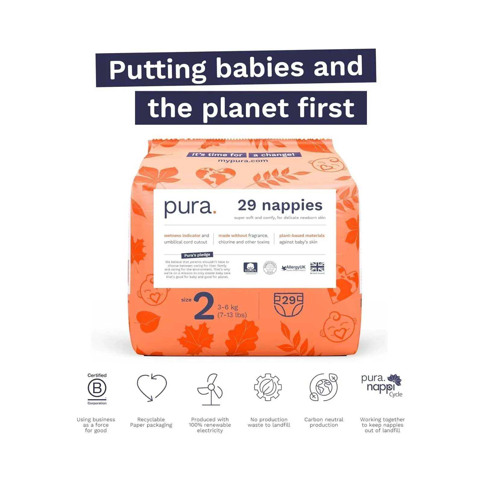 Pura Eco Nappy Size 2 - 29 nappies - Image 7