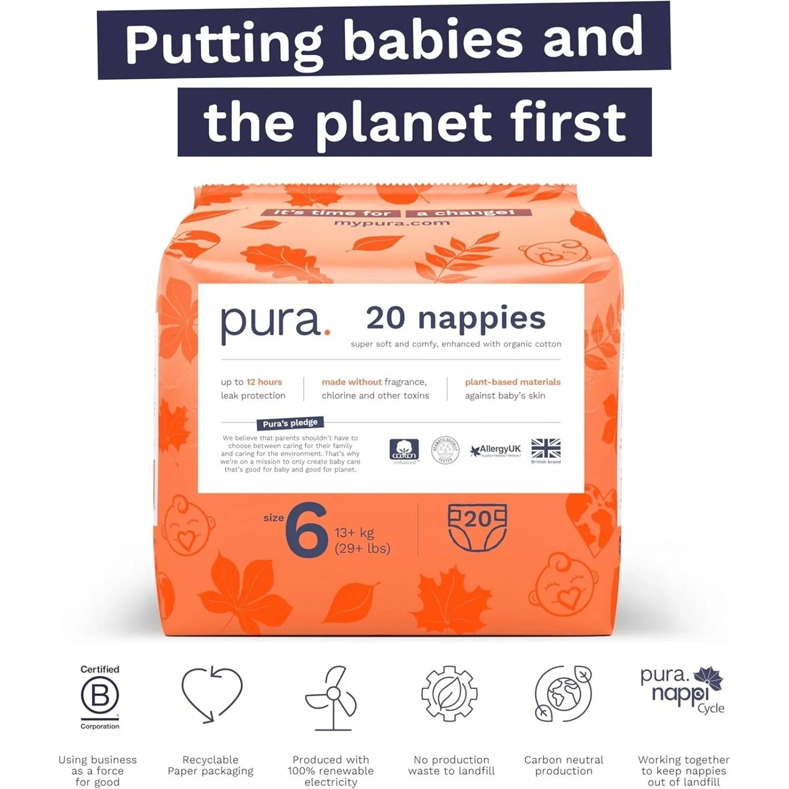 Pura Eco Nappy Size 6 - 20 nappies - Image 7