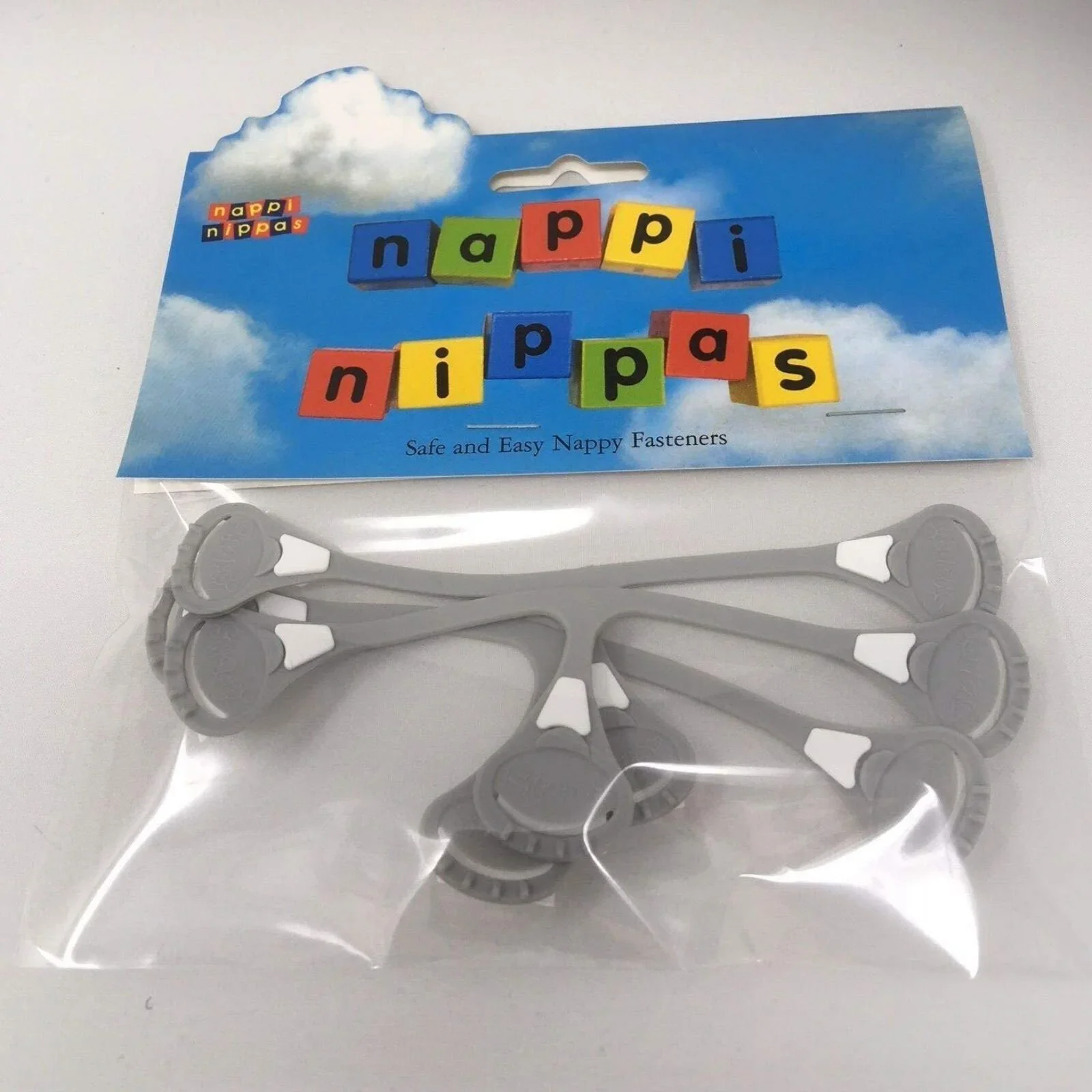 Nappi Nippas No Pin Fasten - Grey - Image 2