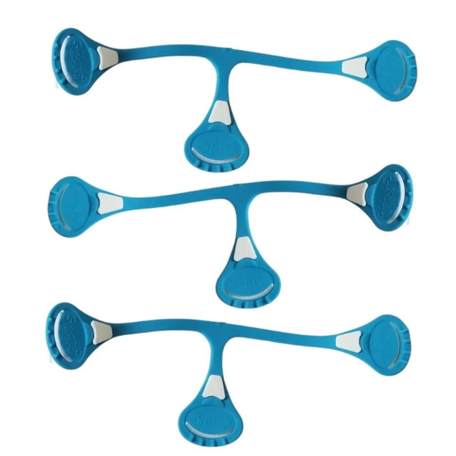 Nappi Nippas No Pin Fasteners for Terry Nappies 3 pcs - Blue - Image 2