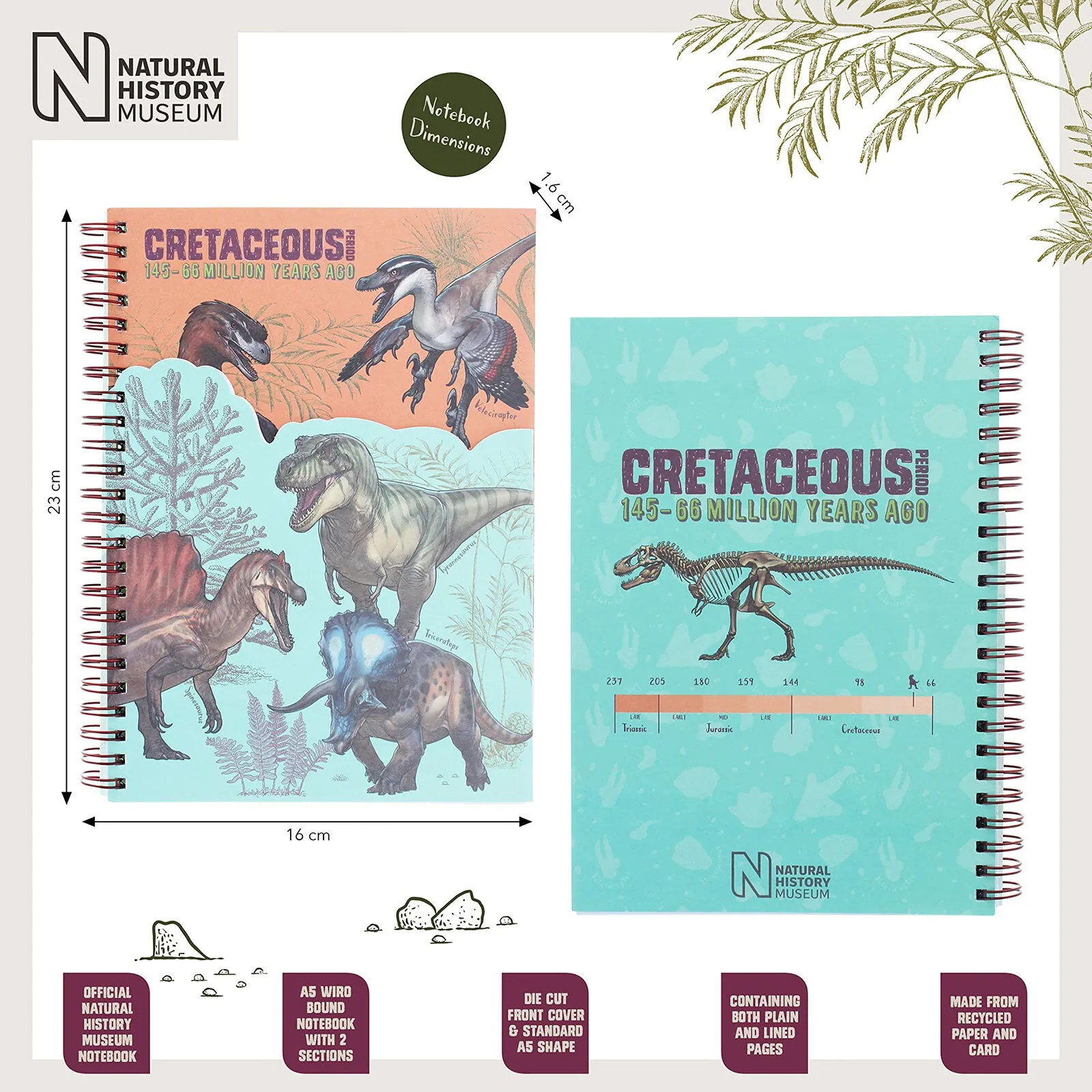 National History Museum A5 Die Cut Notebook - Image 3