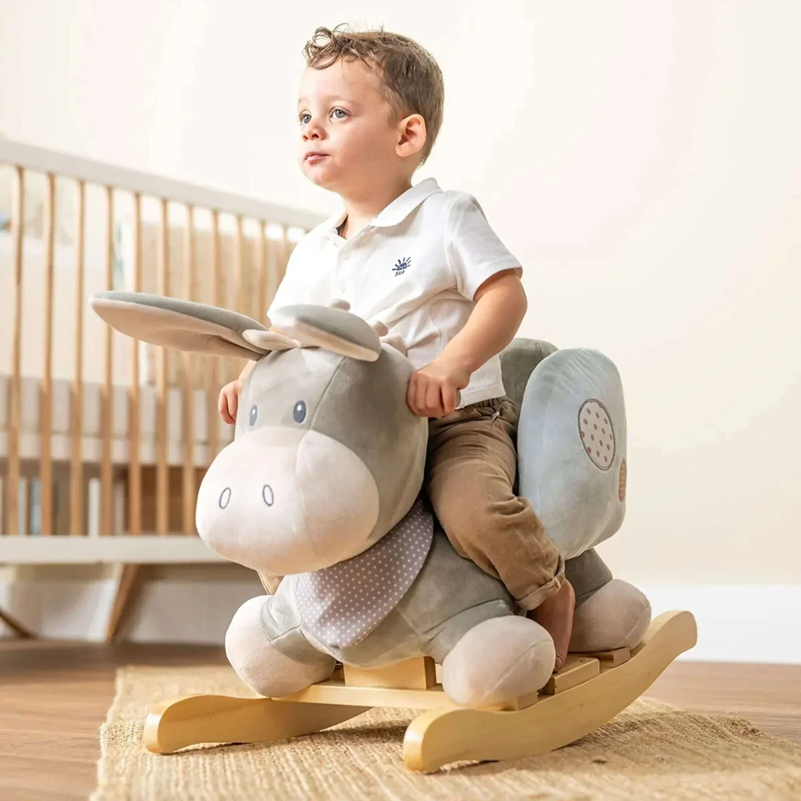 Nattou Cappuccino Donkey Rocker - Image 10