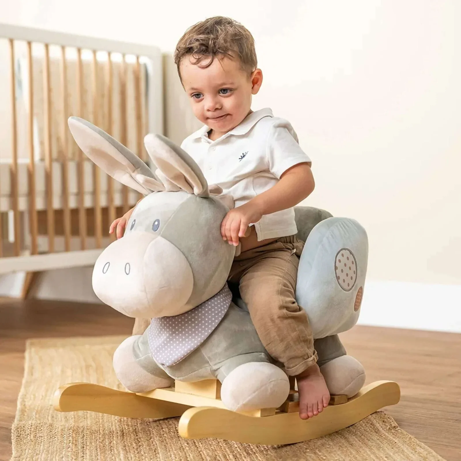 Nattou Cappuccino Donkey Rocker - Image 11