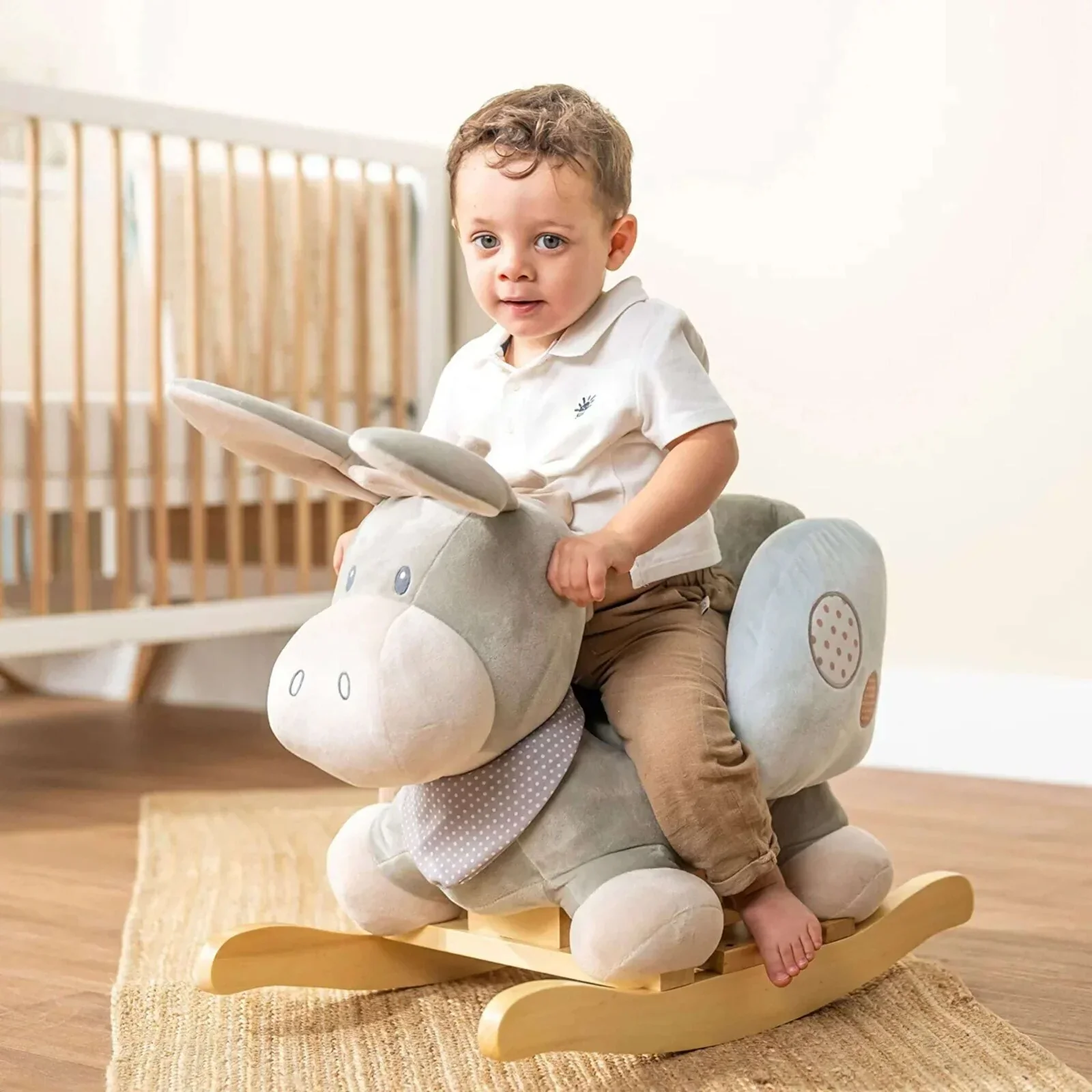 Nattou Cappuccino Donkey Rocker - Image 12