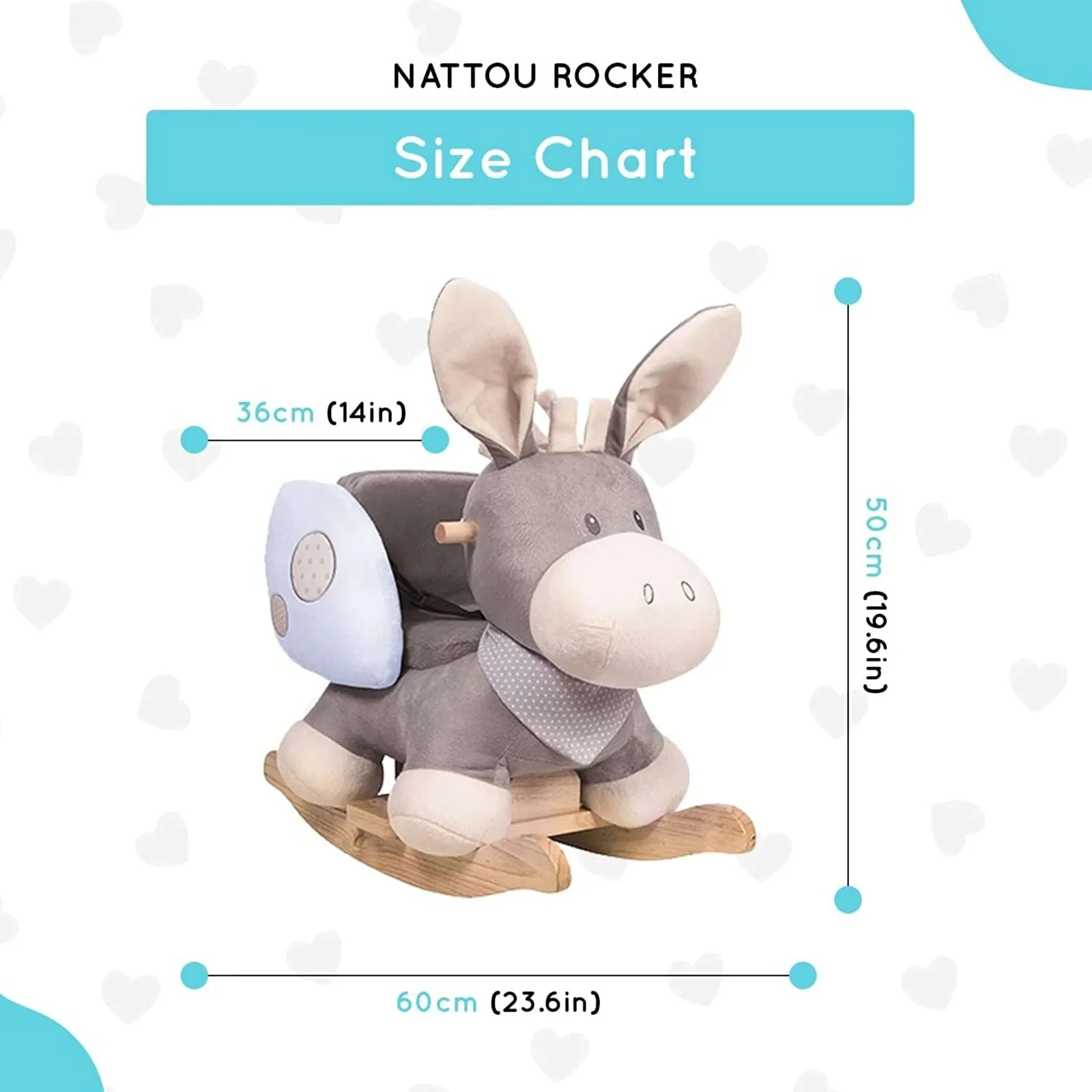 Nattou Cappuccino Donkey Rocker - Image 7