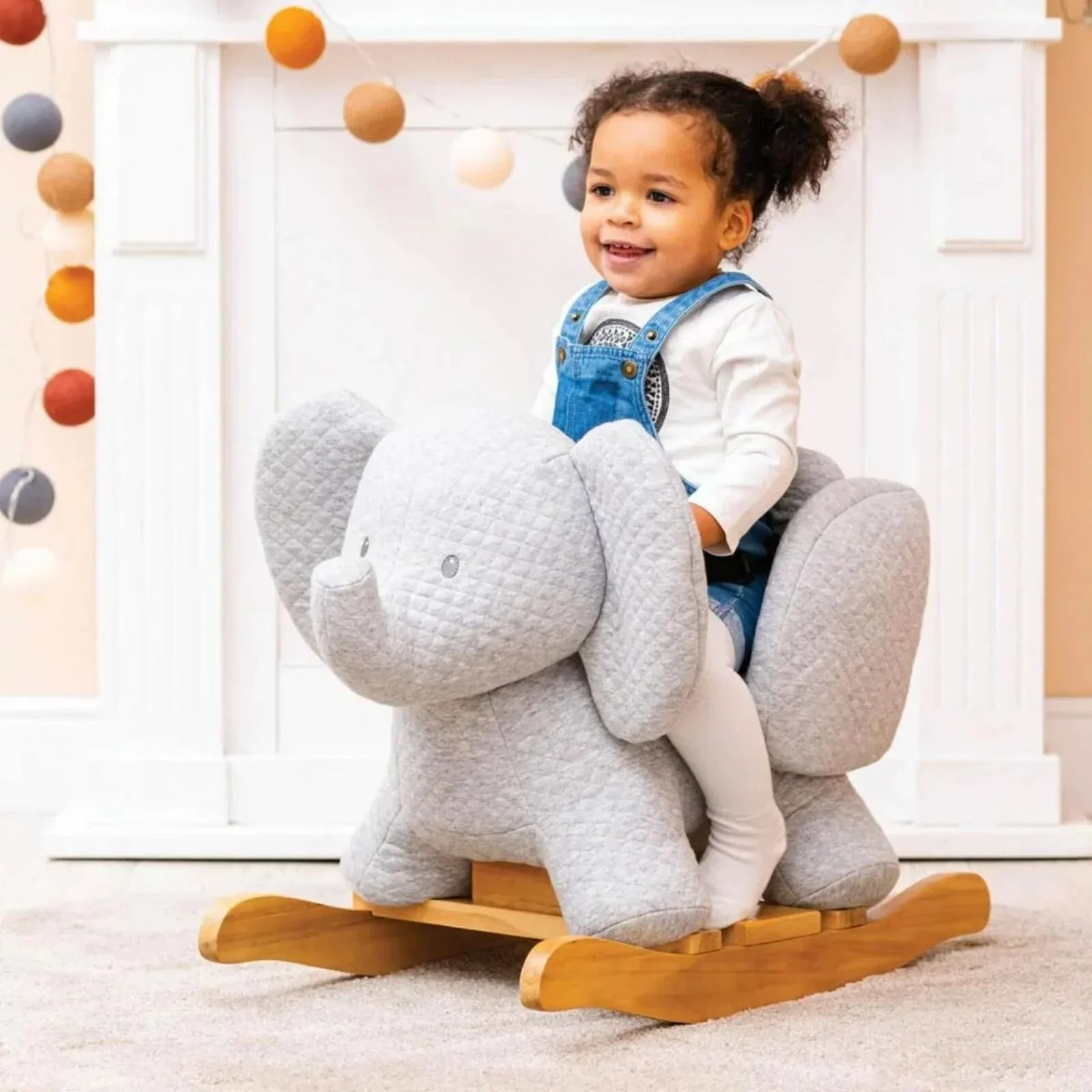 Nattou Tembo Cotton Elephant Rocker - Image 3