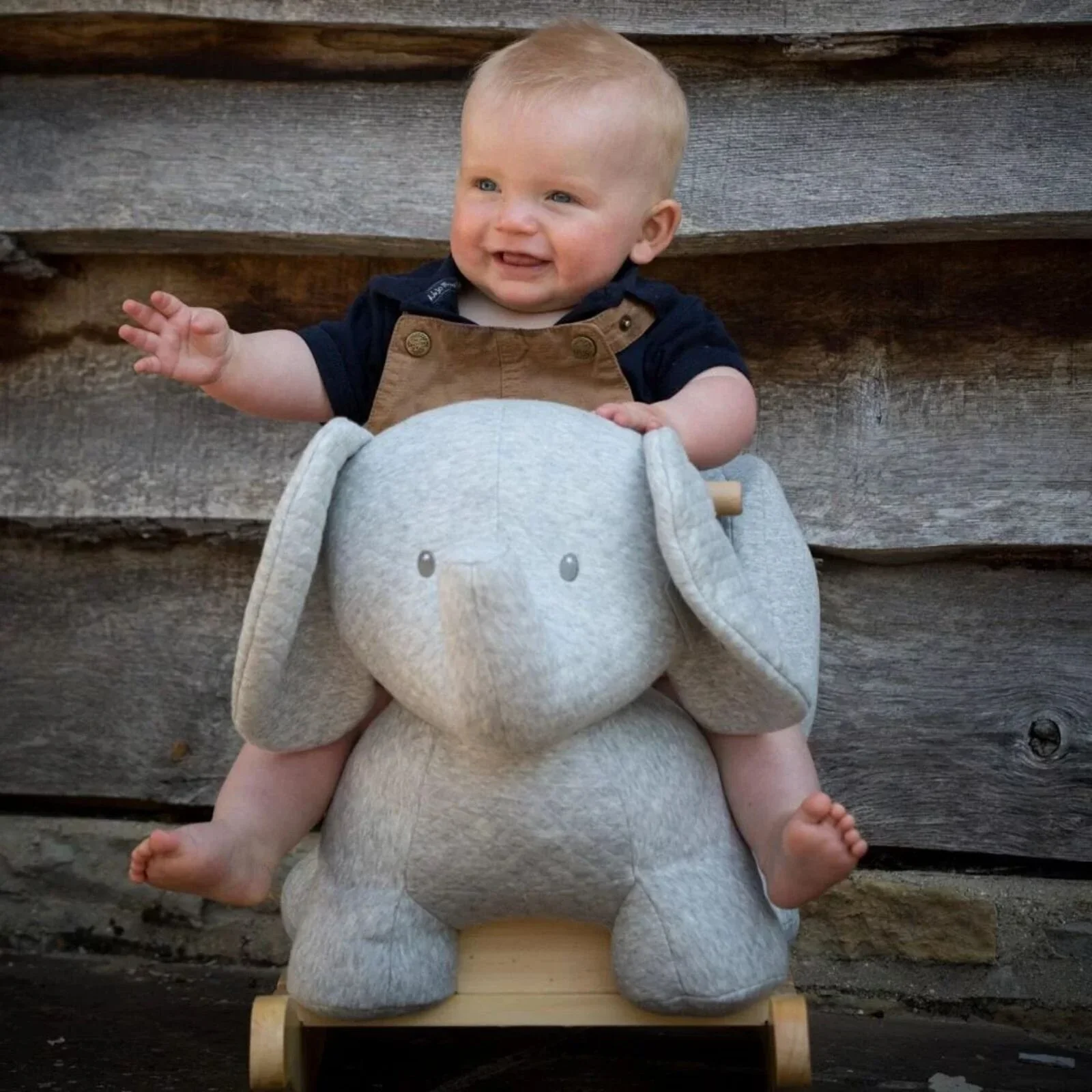 Nattou Tembo Cotton Elephant Rocker - Image 4