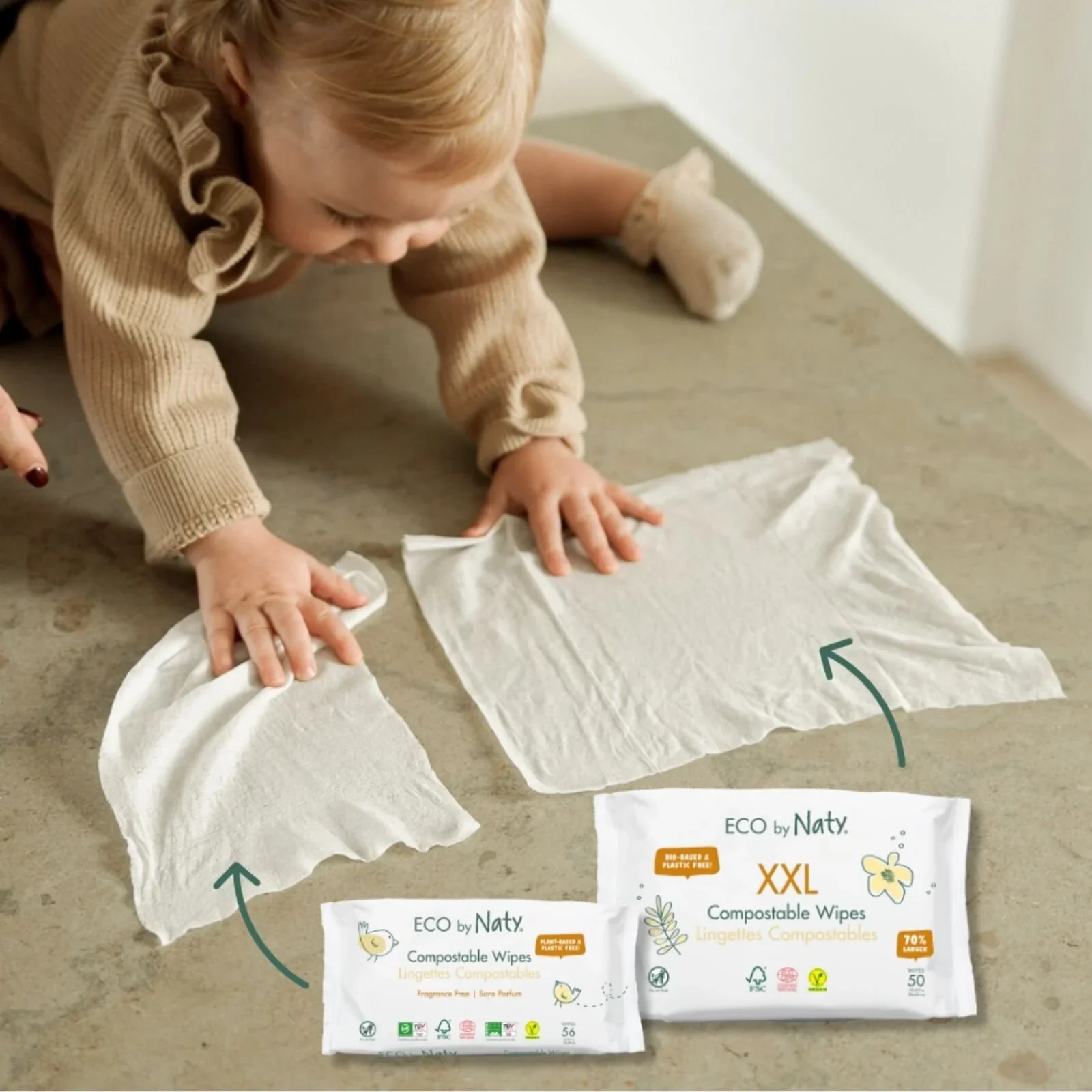 Naty Unscented Baby Wipes 56 pcs - Image 3