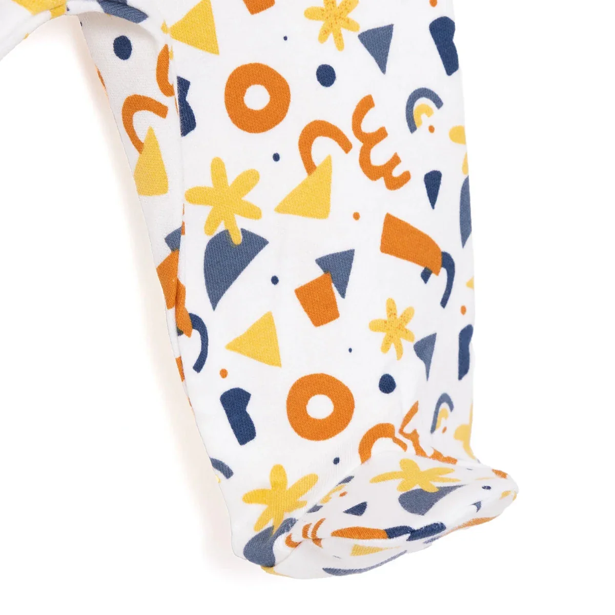 Newborn Baby Boy Onesie-Hat-Booted Bottom 3Pcs - Ecru - Image 8