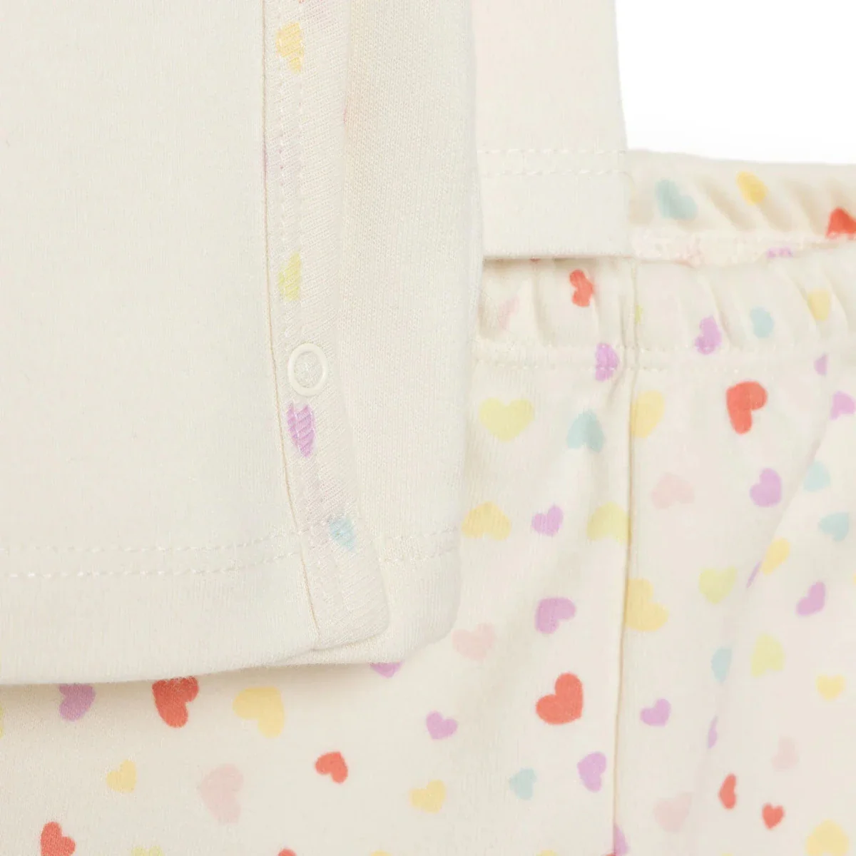 Newborn Baby Girls Onesie-Hat-Booted Bottom 3Pcs - Ecru - Image 8