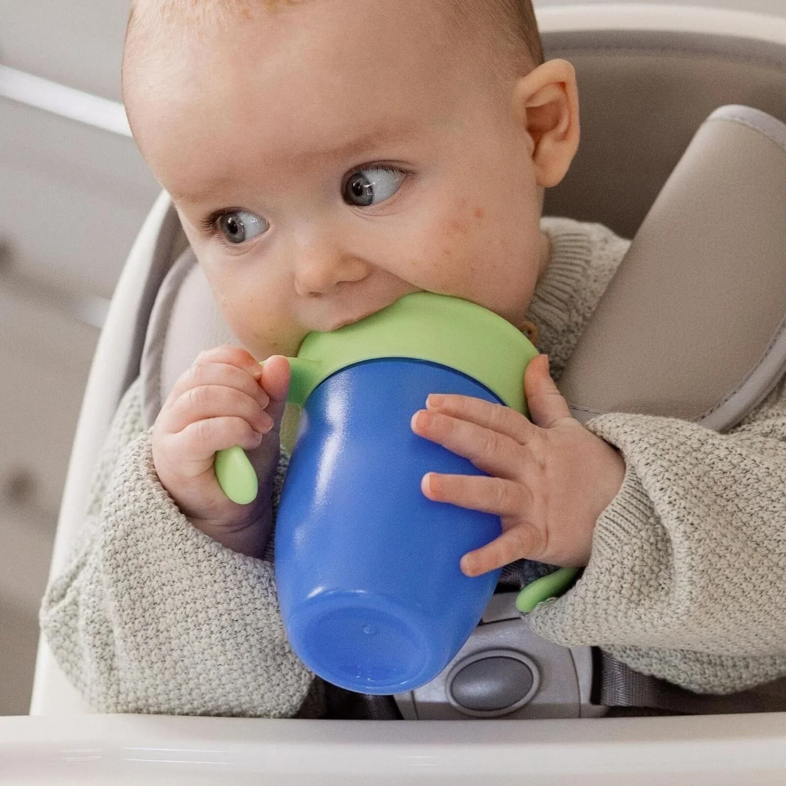 Nuby All Around Short Cup with Handles 210ml Assorted - Image 4