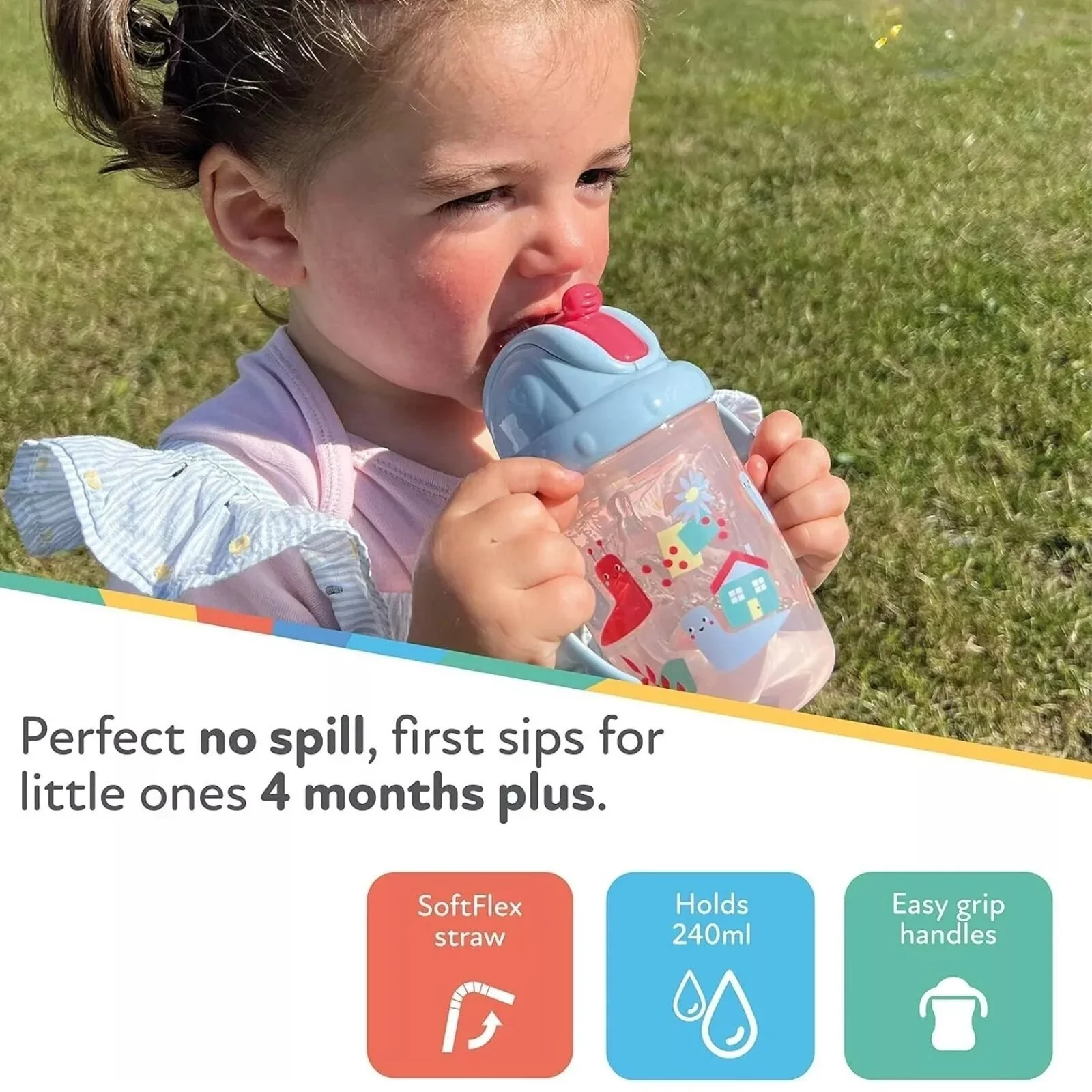 Nuby Flip N' Sip Sippy Cup 240ml Pack of 1 - Image 2