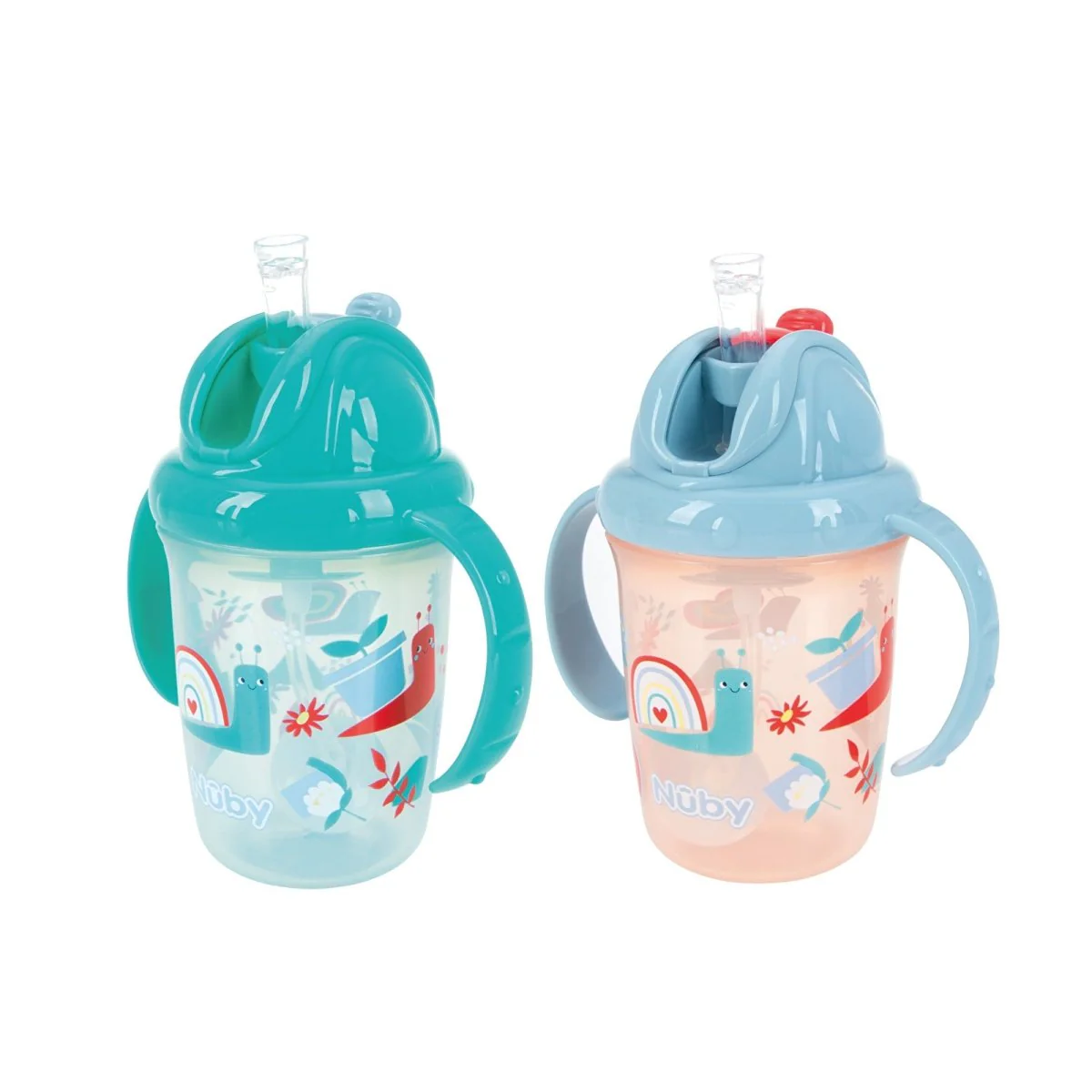 Nuby Flip N Sip Sippy Cups Pack of 2 - Multicolour - Image 3