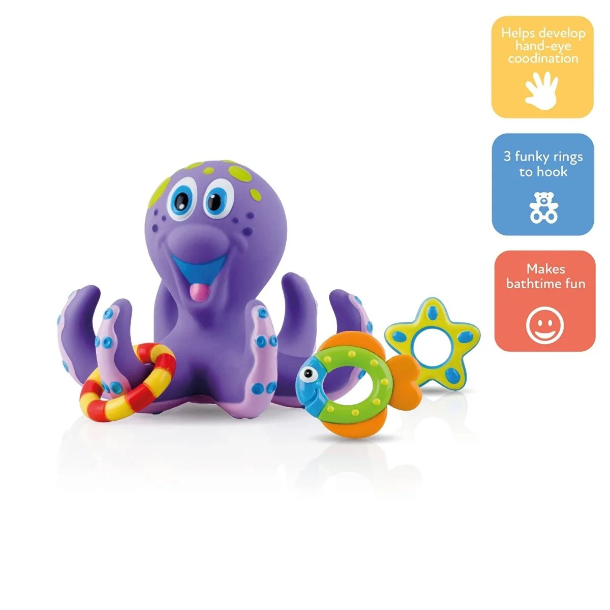 Nuby Floating Octopus Bath Toy - Image 3