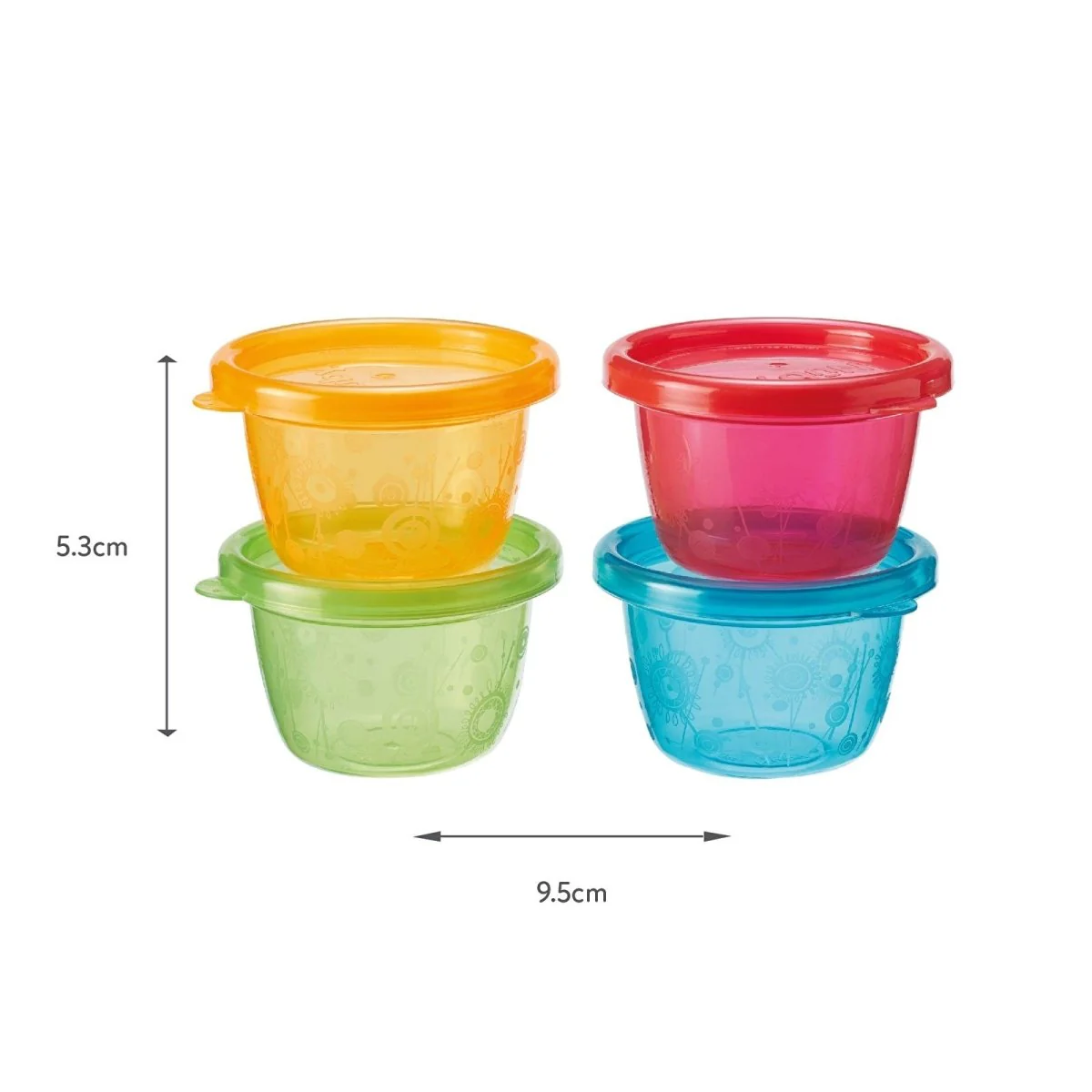 Nuby Food Pots Pack of 4 - Image 3