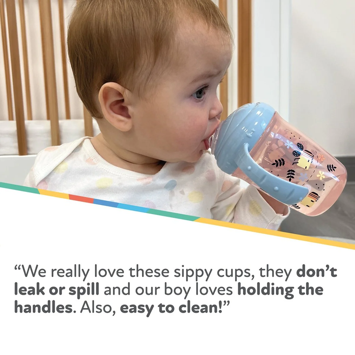 Nuby Grip N Sip Pack of 2 - Multicolour - Image 4