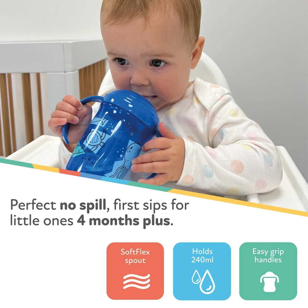 Nuby Grip N Sip Pack of 2 - Multicolour - Image 5