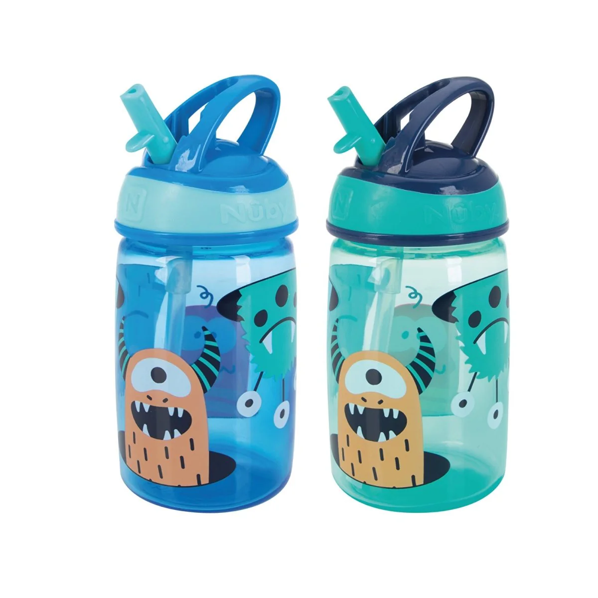 Nuby Mighty Swig Twin Pack - Multicolour - Image 2