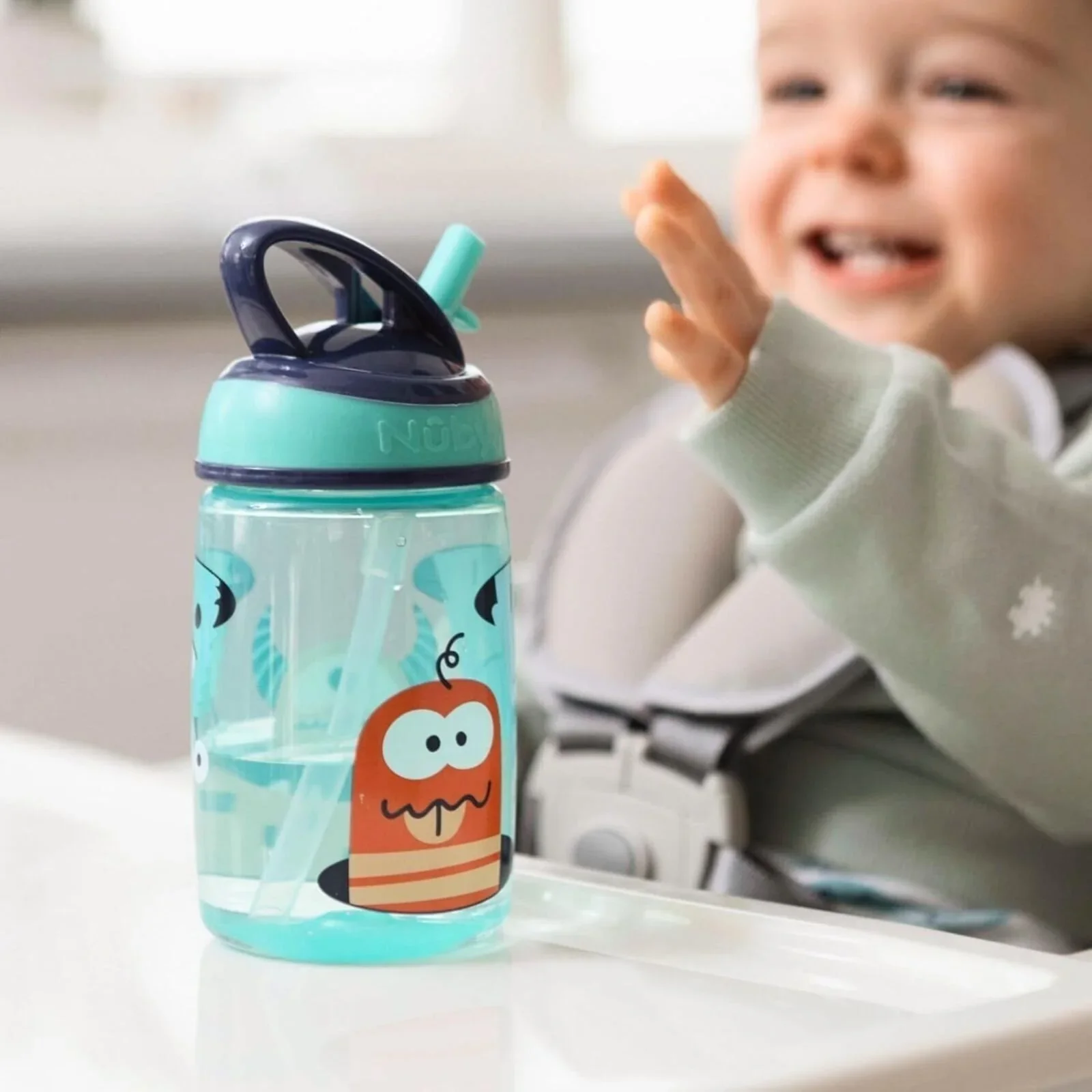 Nuby Mighty Swig Water Bottle Pack of 1 360ml - Image 2