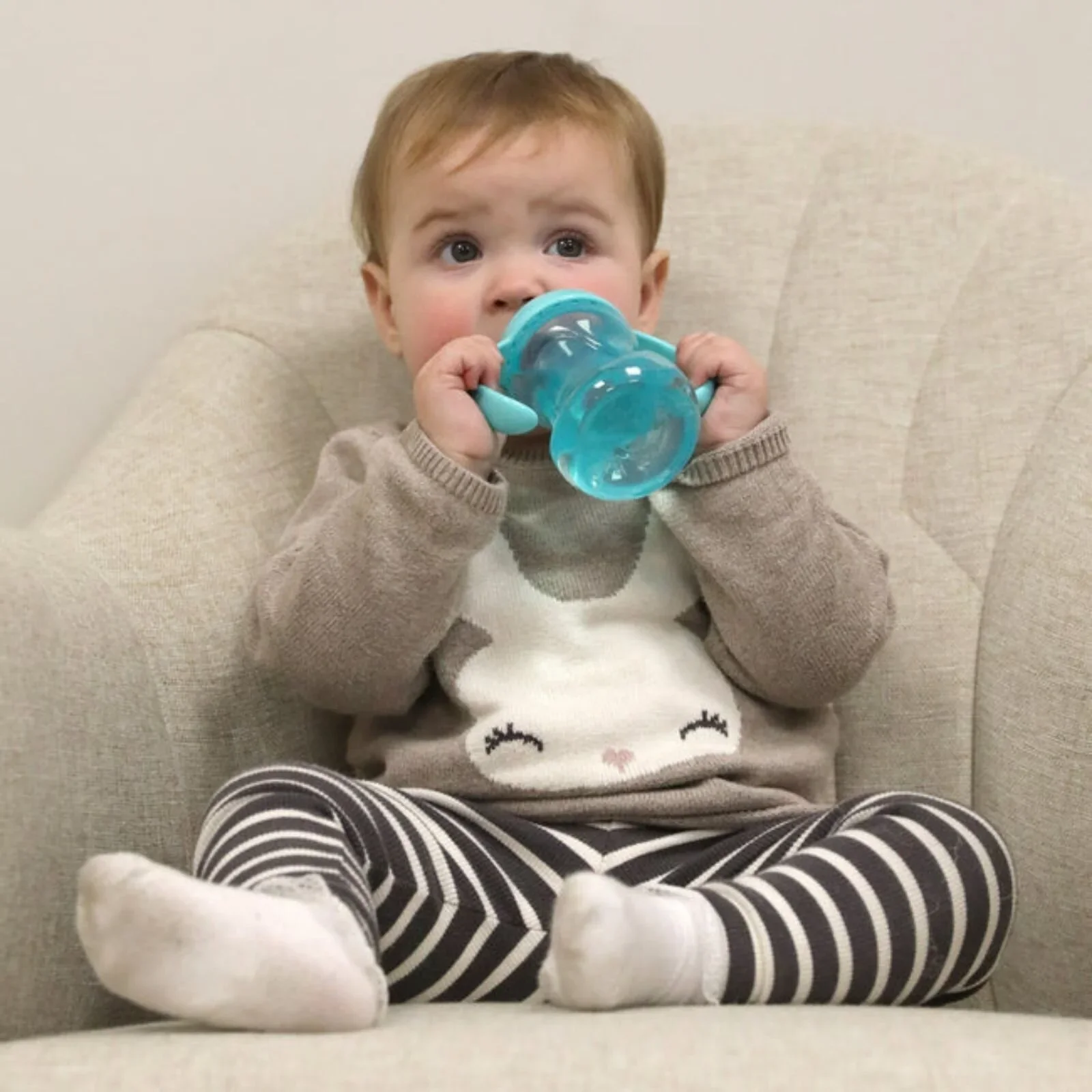 Nuby Mini Grip N' Sip Baby's First Handles Cup Pack of 1 - Image 4