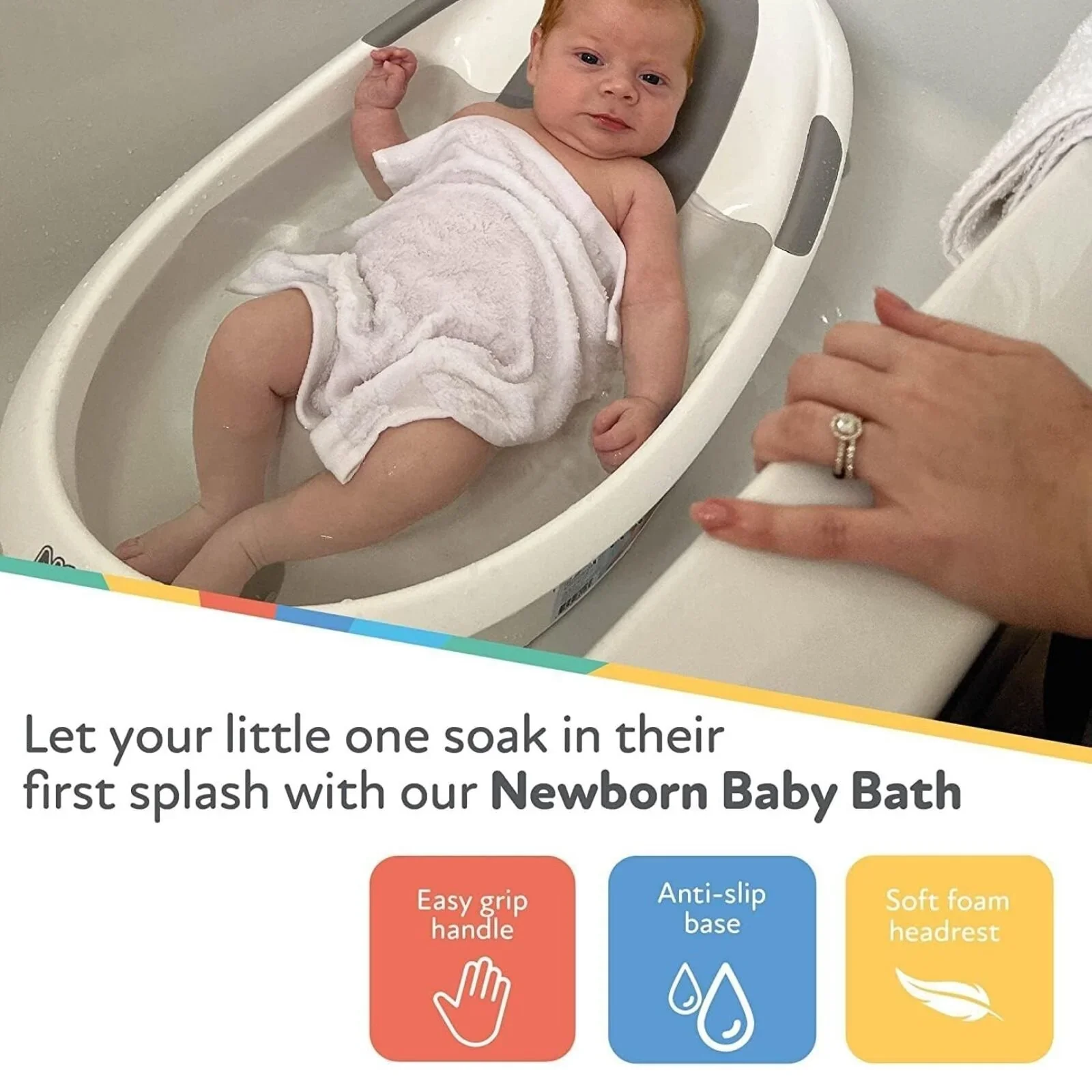 Nuby Newborn Baby Bath - Image 6