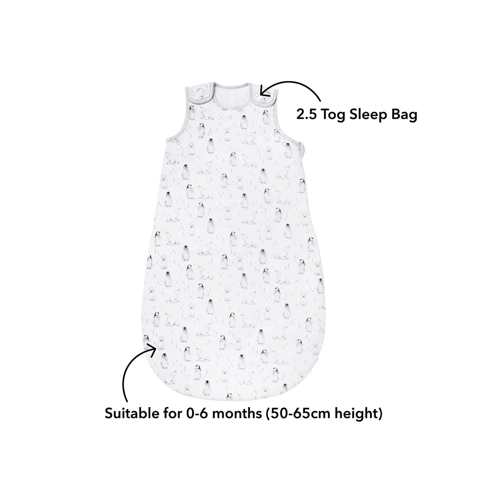 Nuby Quilted Sleeping Bag Penguin - Image 2