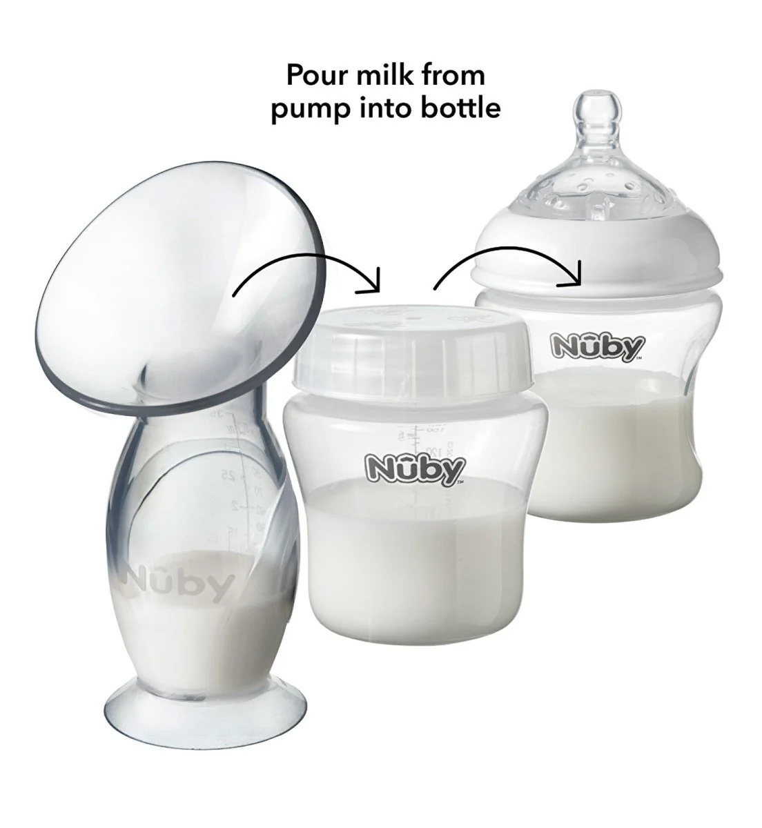 Nuby Silicone Manual Breast Pump - Image 4