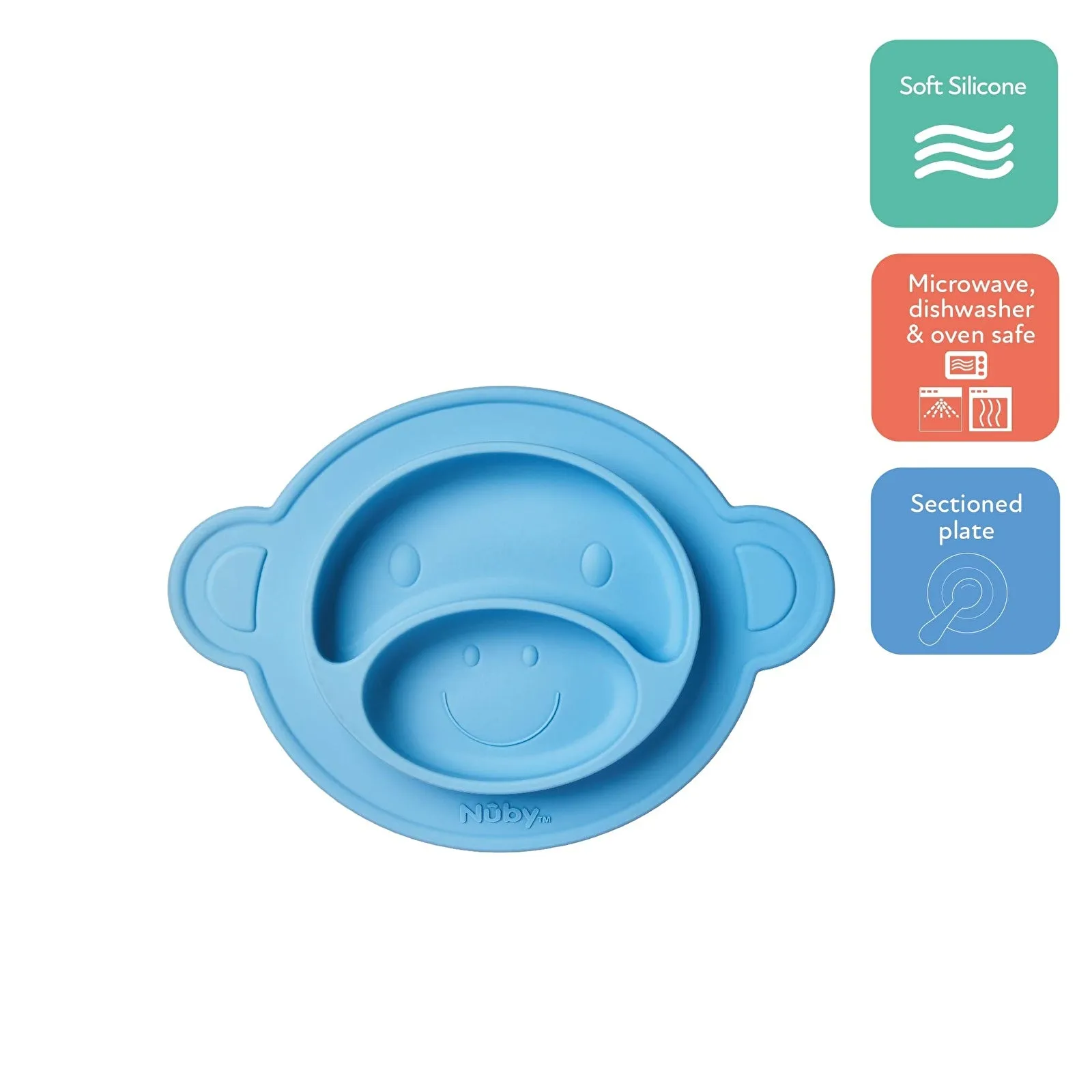Nuby Silicone Section Plate Mat - Image 2