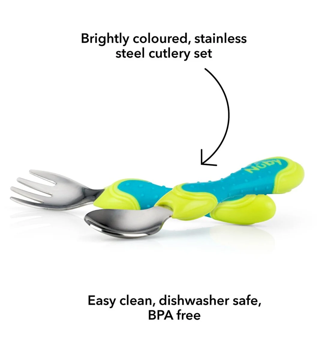 Nuby Stainless Steel Cutlery - Image 3