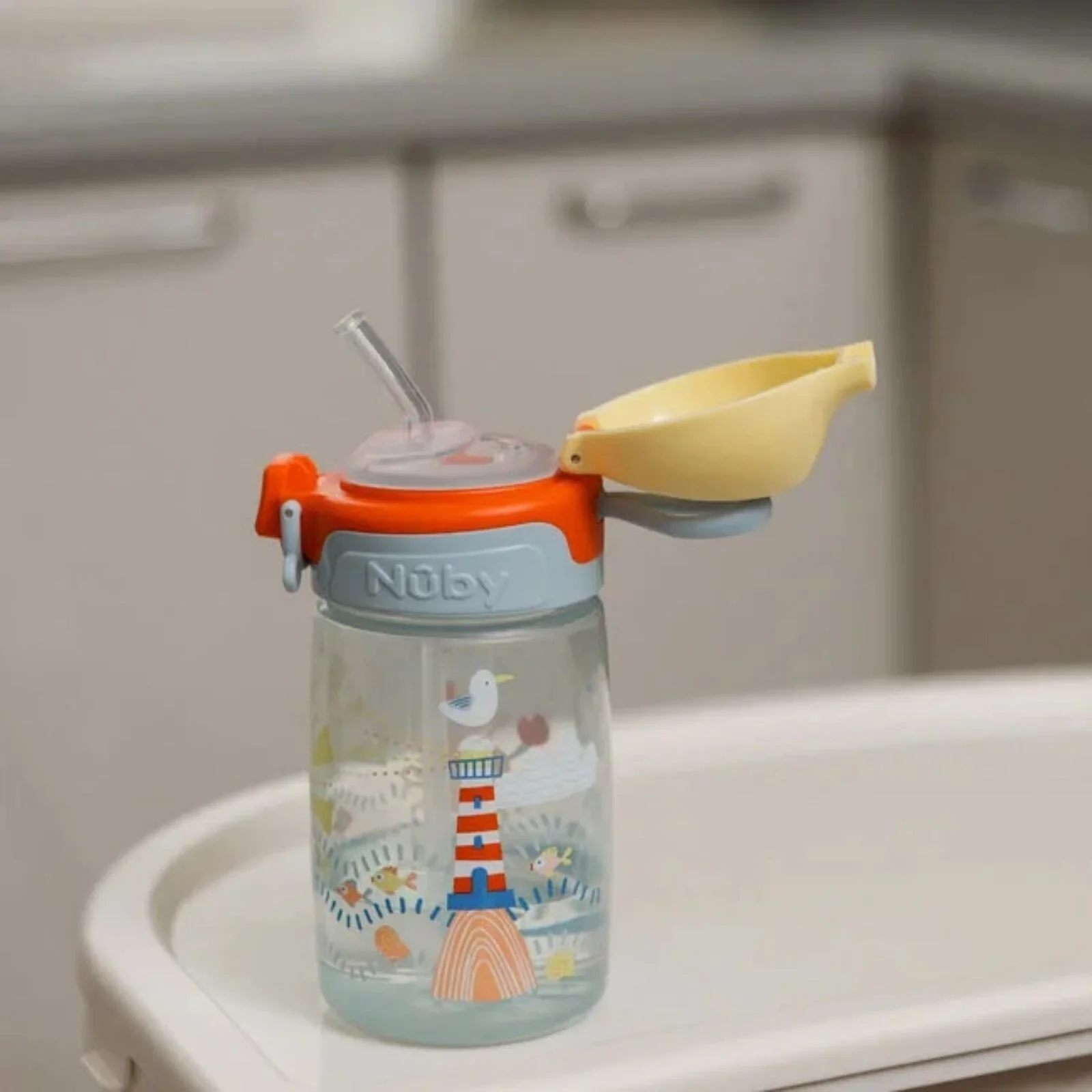 Nuby Super Straw Water Bottle 360ml - Image 4