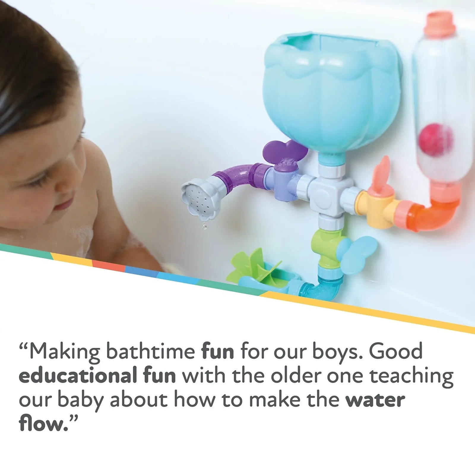 Nuby Wacky Pipes Bath Toy - Image 5