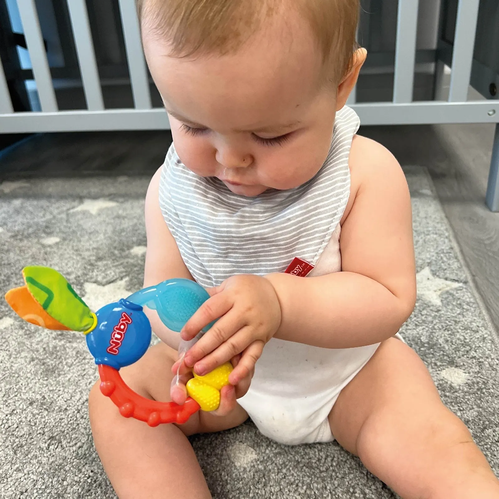 Nuby Wacky Teething Ring - Multicolour - Image 4
