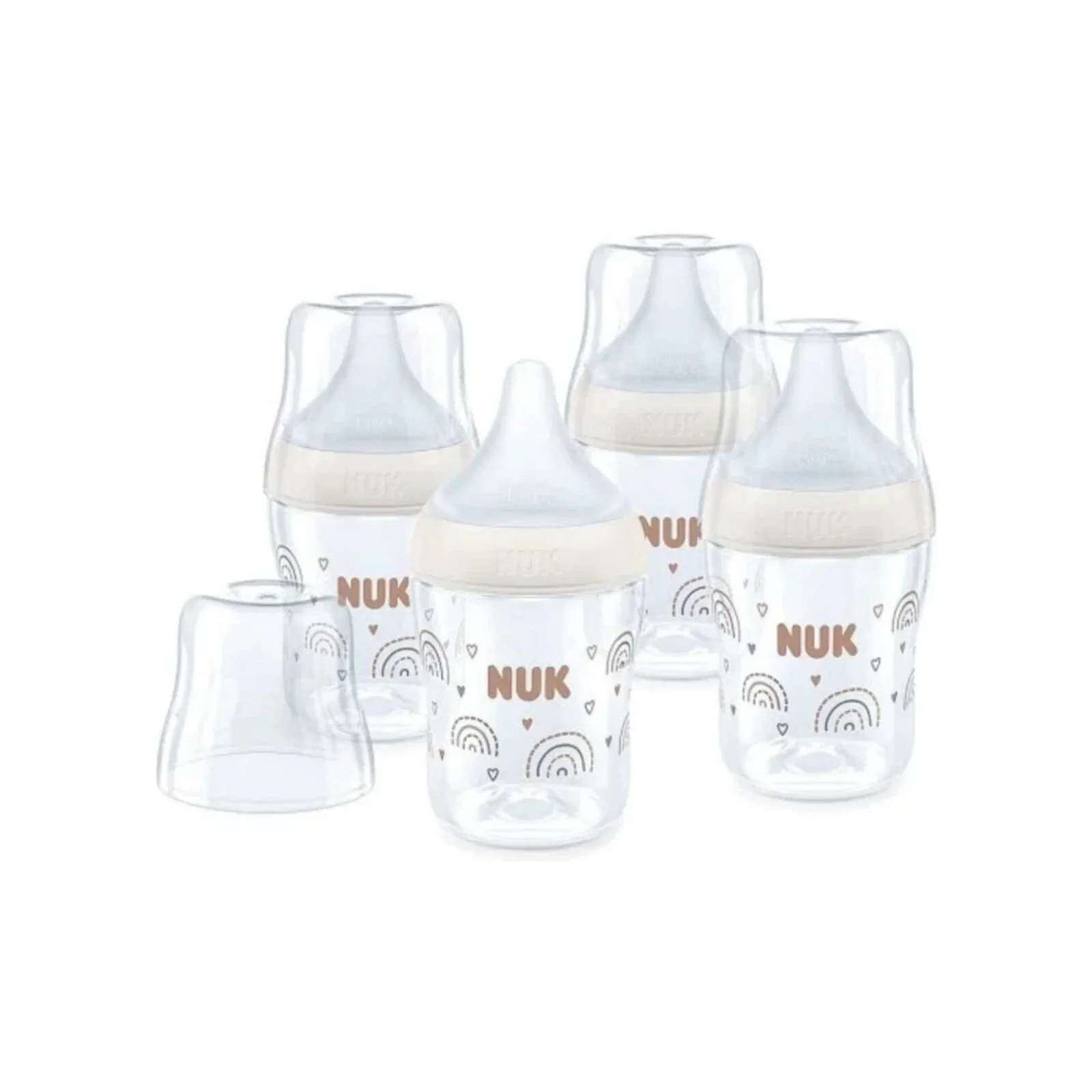 NUK Anti-Colic Perfect Match 150ml Pack of 4 - Rainbow - Image 2