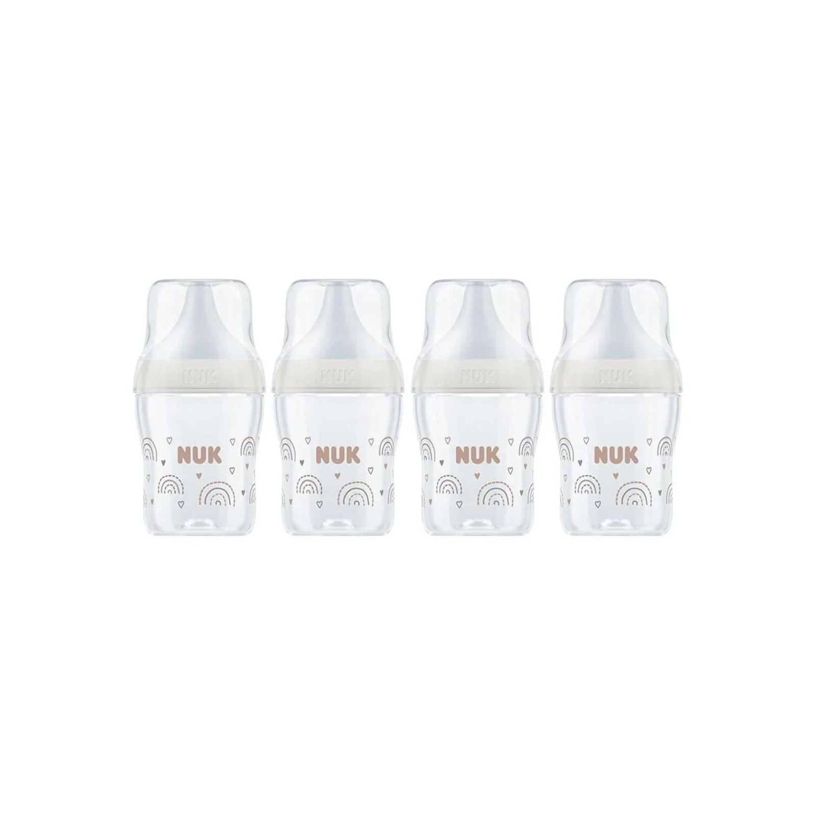 NUK Anti-Colic Perfect Match 150ml Pack of 4 - Rainbow - Image 3