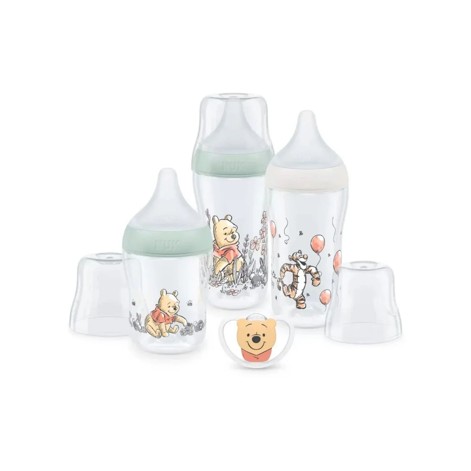 NUK Anti-Colic Perfect Match Starter Set Pack of 4 - Winnie the Pooh - Image 2