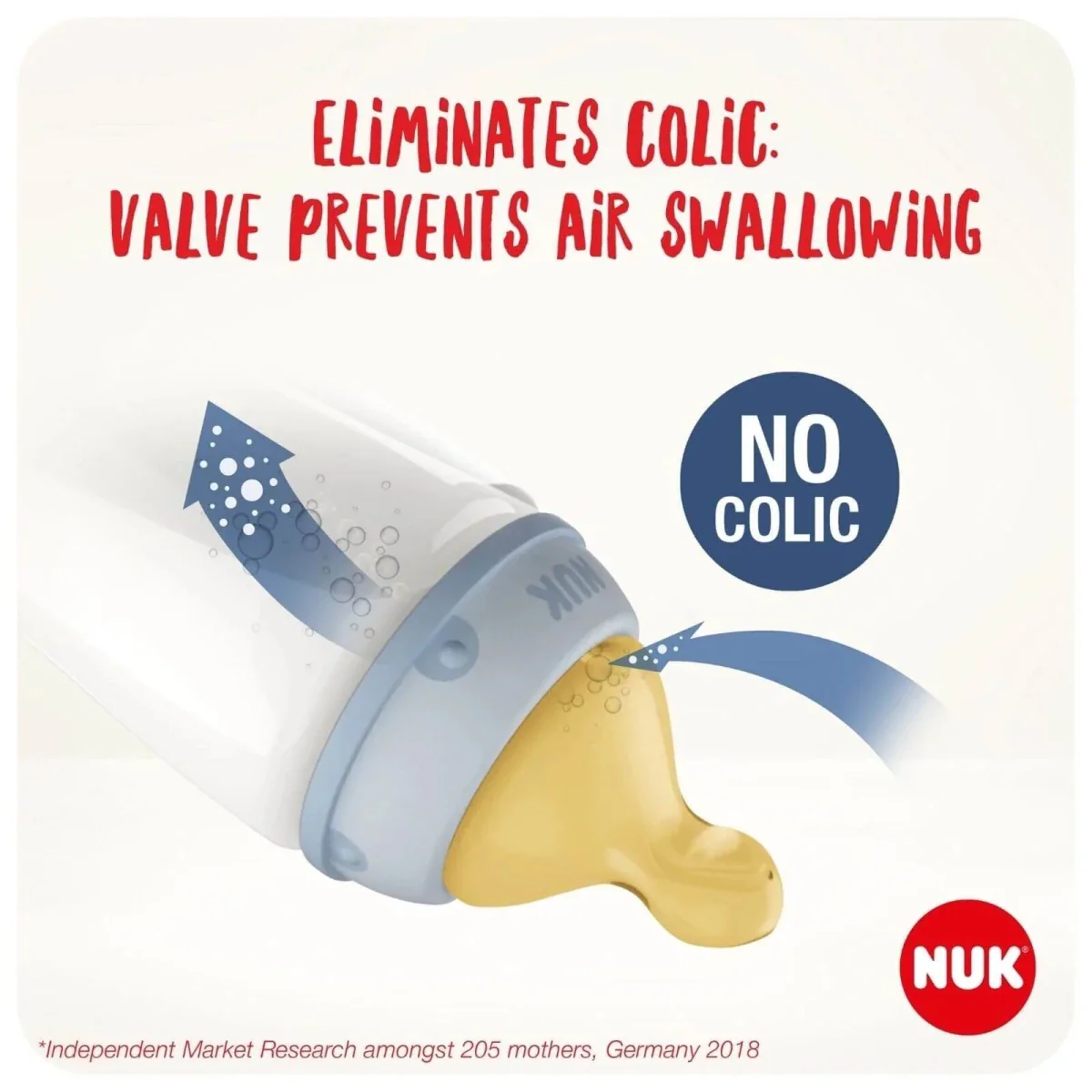 NUK First Choice+ Wide Latex Teats Medium Hole 6+ months - Image 2