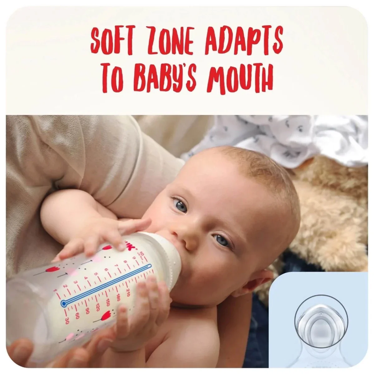 NUK First Choice+ Wide Latex Teats Medium Hole 6+ months - Image 4