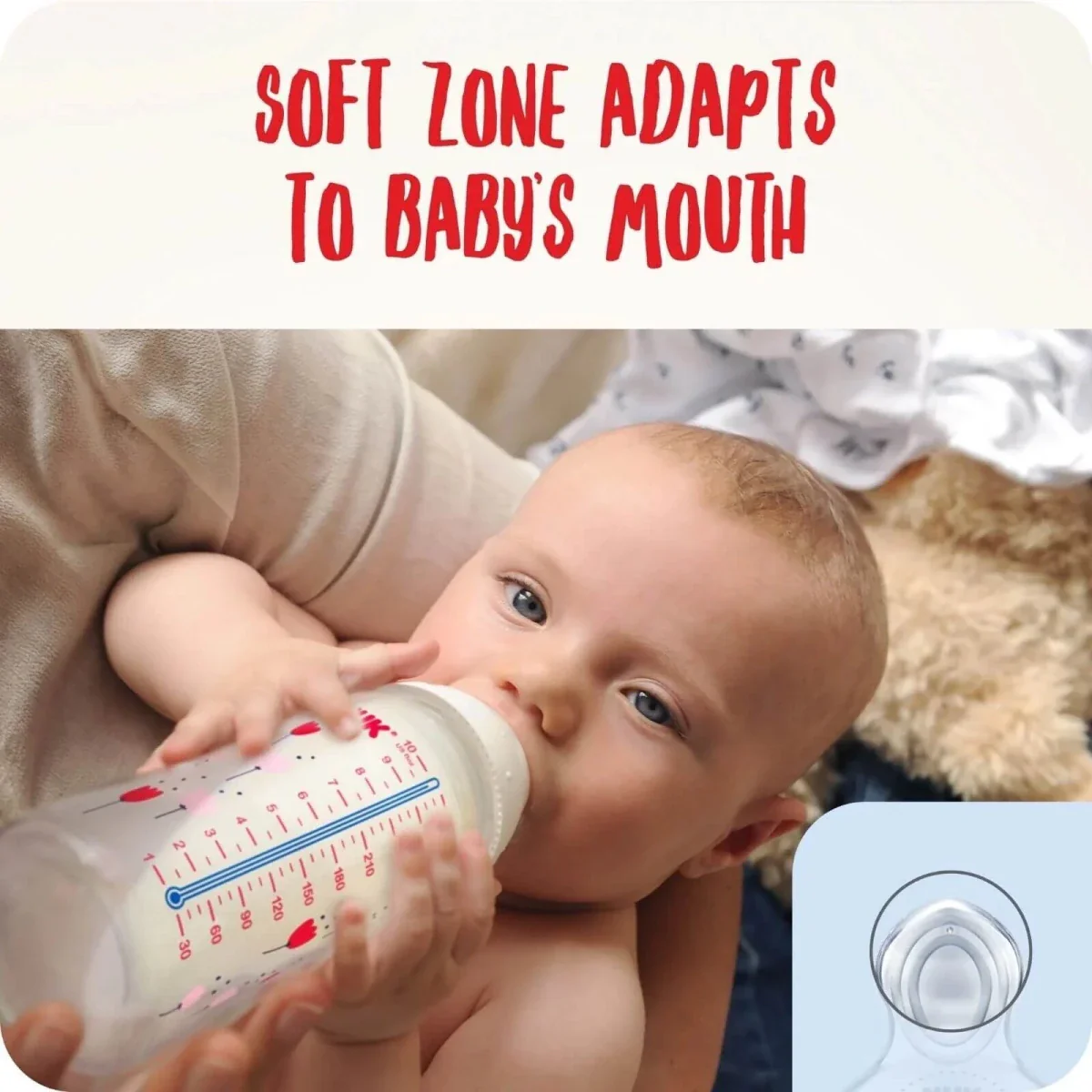 NUK First Choice+ Plus Silicone Teats Medium Feed Hole 0-6 months - Image 6